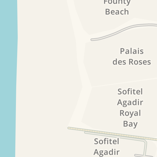 Driving Directions To Restaurant Plage Bleue Agadir